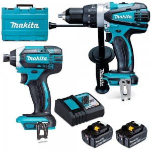 MAKITA 18V 2 Piece 2 x 5.0Ah Combo Kit DLX2145T
