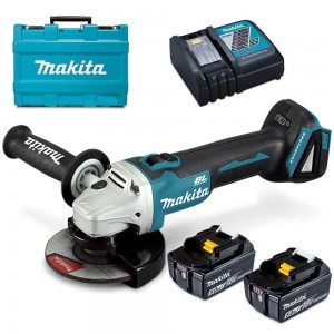 MAKITA 18V Brushless 2 x 5.0Ah 125mm Angle Grinder Kit DGA506RTE