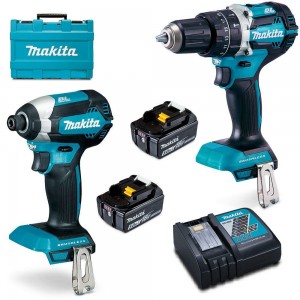 MAKITA 18V Brushless 2 Piece 2 x 5.0Ah Combo Kit DLX2180TX