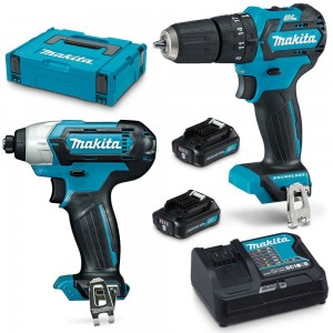 MAKITA 12V Brushless 2 Piece 2 x 2.0Ah Combo Kit CLX205SAJ