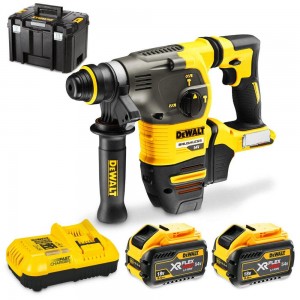 DEWALT 54V Brushless XR FLEXVOLT 2 x 9.0Ah SDS+ Rotary Hammer Kit DCH333X2-XE