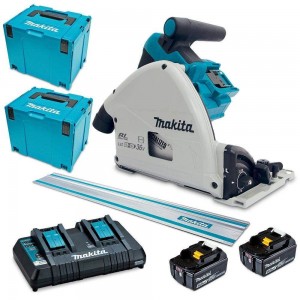 MAKITA 18Vx2 2 x 5.0Ah 165mm Brushless Plunge Cut Saw Kit DSP600PT2JT