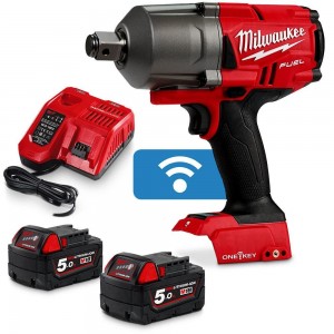 MILWAUKEE 18V FUEL ONE-KEY 3/4inch 2x5.0Ah High Torque Impact Wrench Kit M18ONEFHIWF34-502C