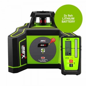 IMEX 400m Red Beam Rotary Laser Level with mm-Receiver 012I66R
