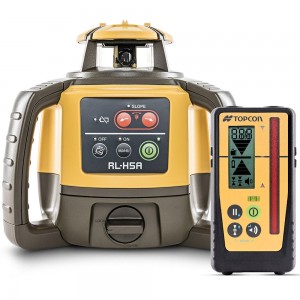 TOPCON RL-H5A Rotary Laser with Slope Dry Battery with Premium LS100D Receiver 1021200-17