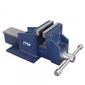 ITM 100mm Straight Fabricated Steel Bench Vice TM102-100