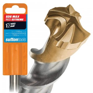 SUTTON 32x1300mm 4-Cut EXTREME SDS-Max TCT Masonry Drill Bit D6483200