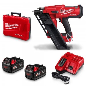 MILWAUKEE 18V FUEL 30˚-34˚ Brushless 2 x 3.0ah Framing Nailer Kit M18FFN-302C