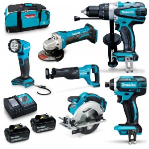 MAKITA 18V 6 Piece 2 x 3.0Ah Combo Kit DLX6102X1