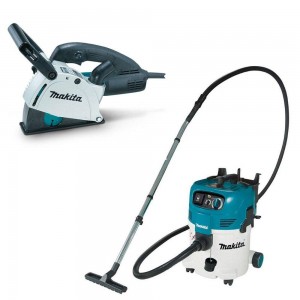MAKITA 125mm Wall Chaser & 240V M-Class Dust Extraction Combo Kit SG1251J-VC30MX1
