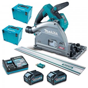 MAKITA 40V Max XGT Brushless AWS 2 x 4.0Ah 165mm Plunge Cut Saw Kit SP001GM201T