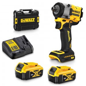 DEWALT 18V Brushless 2 x 5.0Ah 1/2inch Compact Wrench Detent Pin Kit DCF922P2T-XE