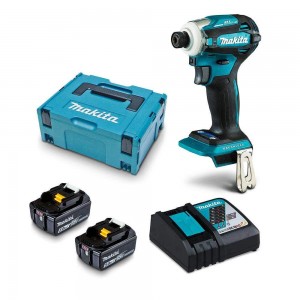MAKITA 18V Brushless 2 x 5.0Ah 1/4inch Impact Driver Kit DTD172RTJ
