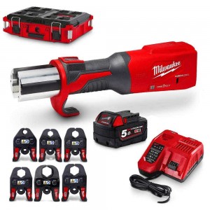 MILWAUKEE 18V M18 ONE KEY FORCE LOGIC Press Tool + Jaws Kit M18OBLHPT-501JPA