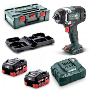 METABO 18V LTX 2 x 5.5Ah 1/2inch Impact Wrench Kit SSW 18 LTX 800 BL MB 5.5 K AU60240300