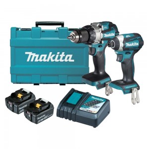 MAKITA 18V Brushless 2 Piece 2 x 5.0Ah Combo Kit DLX2506T