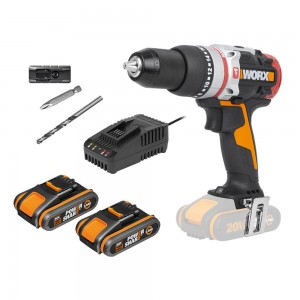 WORX 20V SDS Brushless 2 x 2.0Ah 60Nm Hammer Drill Kit WX354