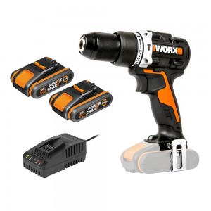 WORX 20V Brushless 2 x 2.0Ah 13mm Hammer Drill Kit WX352