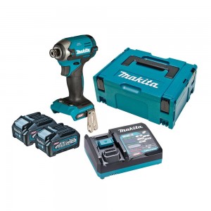 MAKITA 40V Max XGT Brushless 2 x 4.0Ah Impact Driver Kit TD003GM201