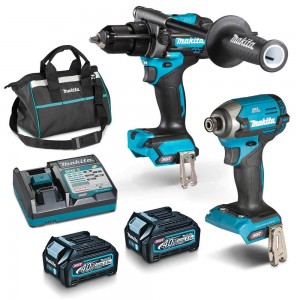 MAKITA 40V Max XGT Brushless 2 Piece 2 x 2.5Ah Combo Kit DK0176G206