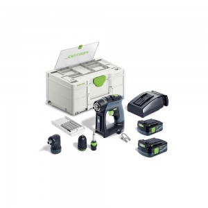 FESTOOL CXS12 12V 2.5Ah 10mm Mini Driver Drill in Systainer 576870