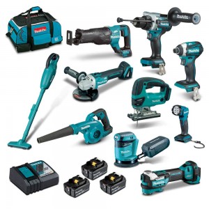 MAKITA 18V Brushless 10 Piece 3 x 5.0Ah Combo Kit DLX1057TX1