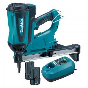 MAKITA 15-40mm 2x1.0Ah Gas Concrete Pin Nailer Kit GN420CLSE