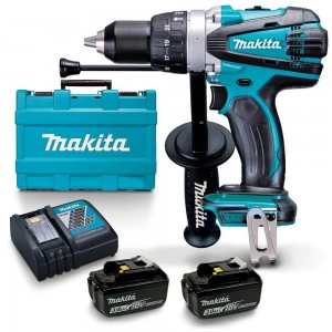 MAKITA 18V 2 x 3.0Ah Hammer Drill Kit DHP458RFE