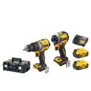 DEWALT 18V Brushless 2 Piece 2 x 5.0Ah Combo Kit DCZ2050P2T-XE