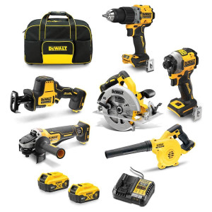 DEWALT 18V Brushless 6 Piece 2 x 5.0Ah Combo Kit DCZ601P2-XE