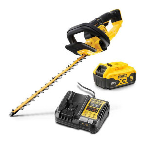 DEWALT 18V XR 1 x 5.0Ah 550mm Hedge Trimmer Kit DCMHT563P1-XE