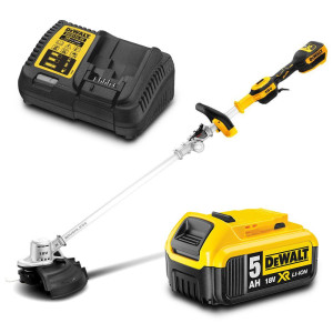 DEWALT 18V XR 1 x 5.0Ah Split Shaft Line Trimmer Kit DCMST561P1-XE