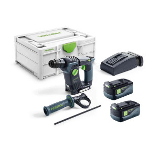 FESTOOL 18V 2 x 5ah Rotary Hammer Bluetooth Set In Systainer 578282