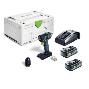 FESTOOL TXS 18V Cordless Compact 2 Speed Drill 4.0Ah HighPower Bluetooth Set in Systainer 578284