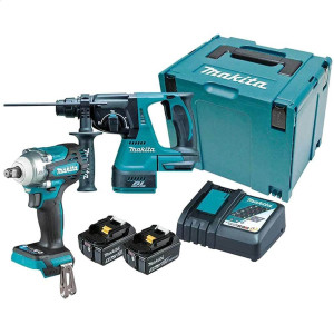 MAKITA 18V Brushless 2 Piece 2 x 5.0Ah Combo Kit DLX2372TJ