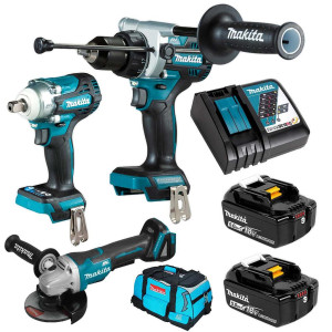MAKITA 18V Brushless 3 Piece 2 x 5.0Ah Combo Kit DLX3150TX1