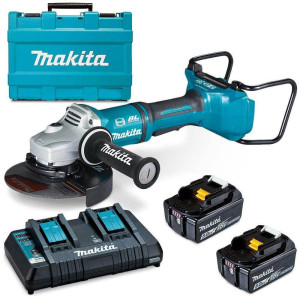 MAKITA 18Vx2 Mobile Brushless 2 x 5.0Ah 180mm Angle Grinder Kit DGA700PTX1